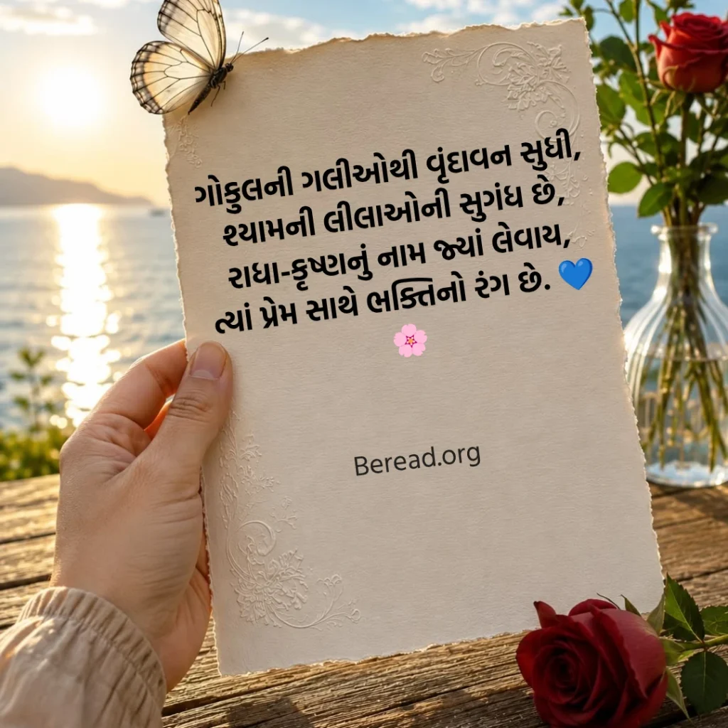 Radha Krishna Gujarati Shayari